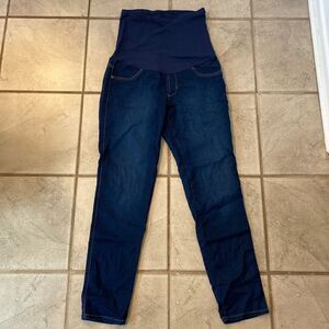 James Jeans Women’s Maternity 28 Denim Jeans Dark Wash High Rise Elastic Band